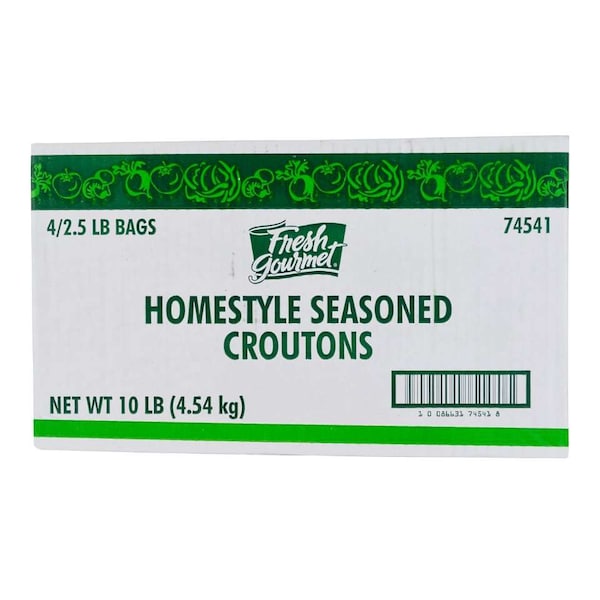 Fresh Gourmet Trans Homestyle Seasoned Crouton 2.5lbs Packet, PK4